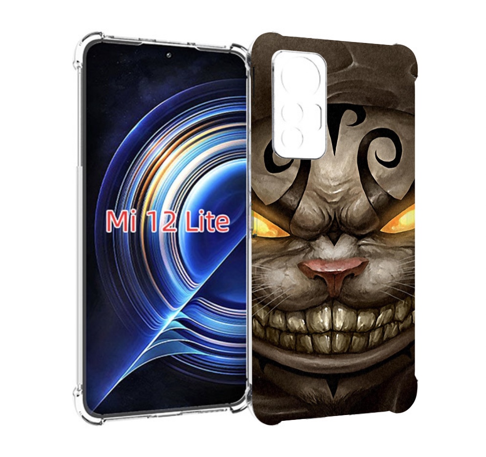 

Чехол MyPads злой котик с желтыми глазами для Xiaomi 12 Lite, Прозрачный, Tocco
