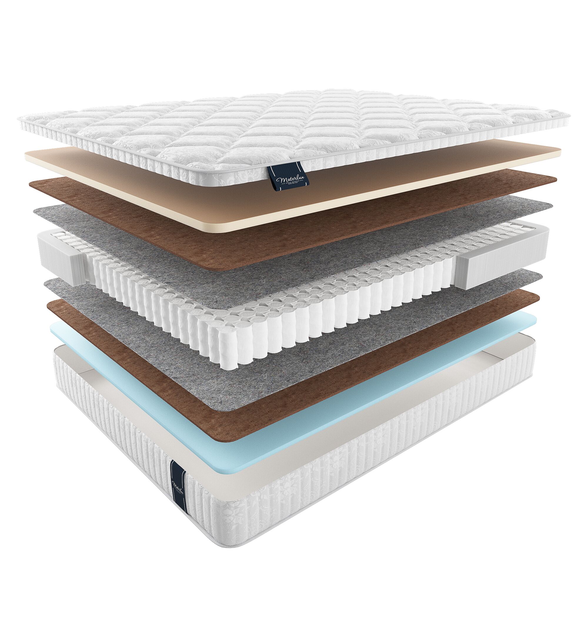 

Матрас Materlux Voyage Violetta 70х210, Бежевый;белый;серый;серебристый, Violetta