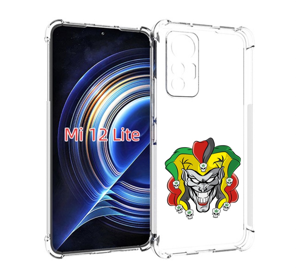 

Чехол MyPads злодей-клоун для Xiaomi 12 Lite, Прозрачный, Tocco