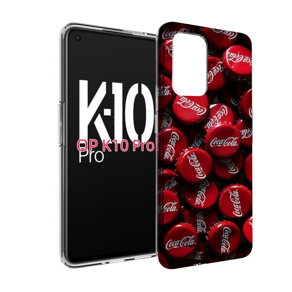 

Чехол MyPads крышки от кокаколы для OPPO K10 Pro, Прозрачный, Tocco