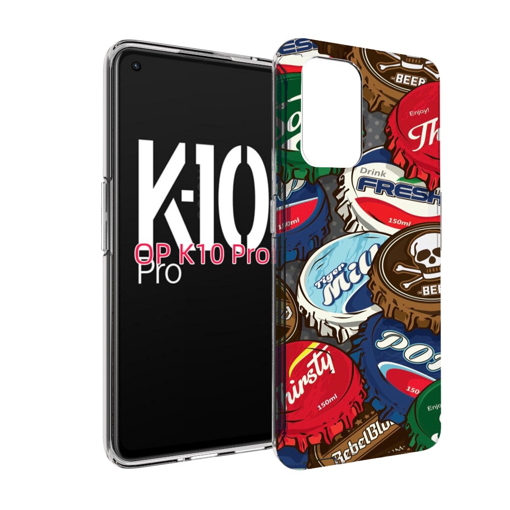 

Чехол MyPads крышки от баночек для OPPO K10 Pro, Прозрачный, Tocco