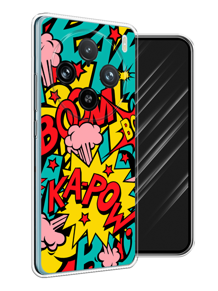 

Чехол Awog на Vivo X100 Pro "Постер pop art", Бирюзовый;желтый;красный, 2611850-1