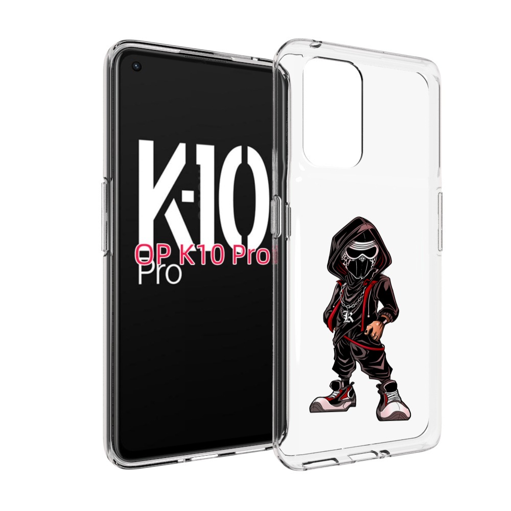 

Чехол MyPads крутой-ниндзя для OPPO K10 Pro, Прозрачный, Tocco