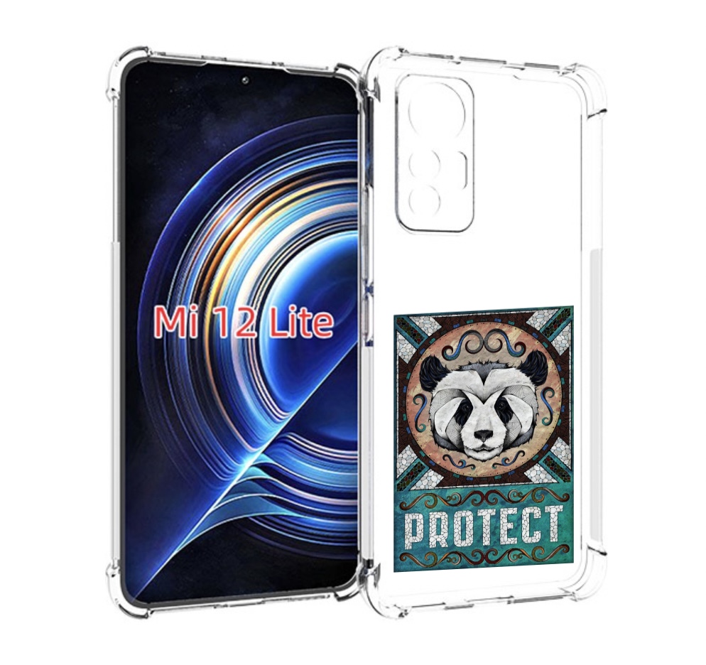 

Чехол MyPads защита панды для Xiaomi 12 Lite, Прозрачный, Tocco