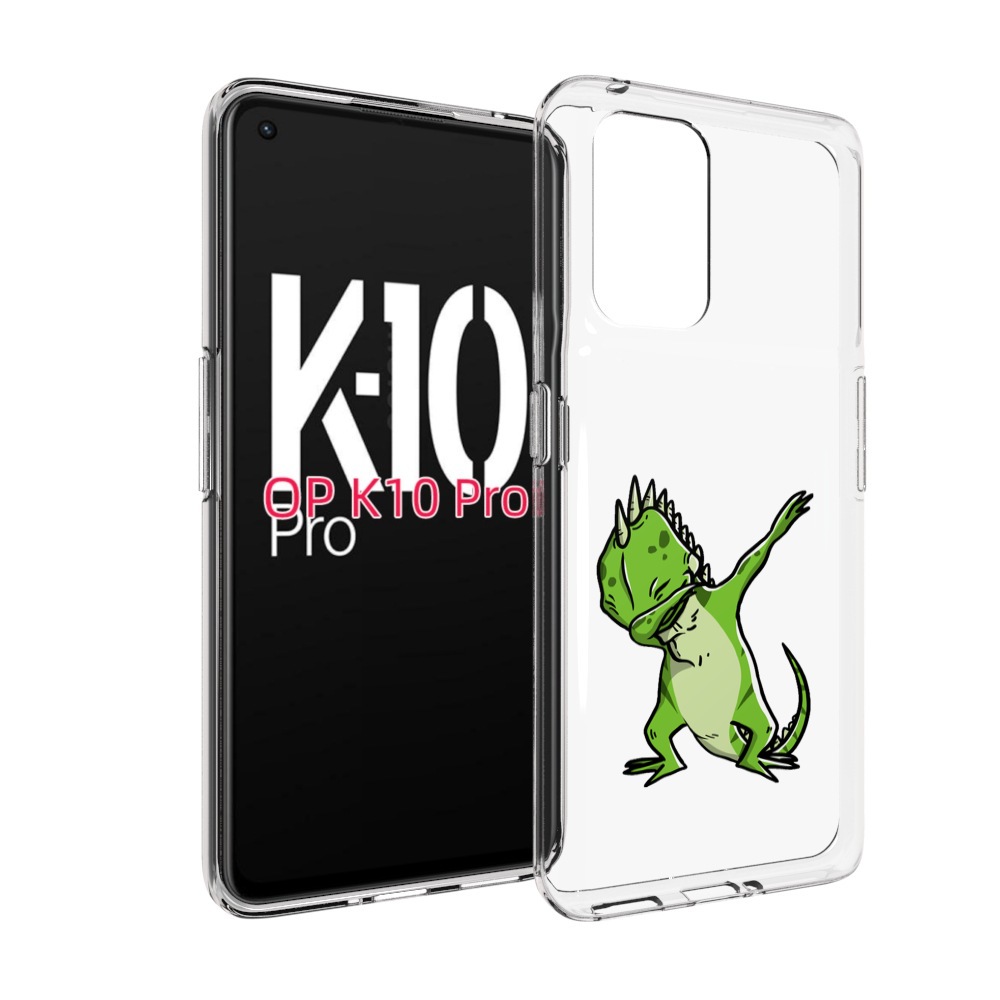 

Чехол MyPads крутая-ящерица для OPPO K10 Pro, Прозрачный, Tocco