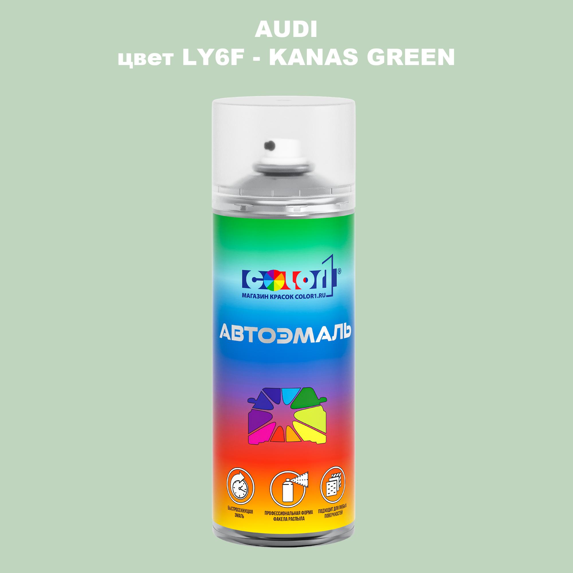 

Аэрозольная краска AUDI, цвет LY6F - KANAS GREEN, Прозрачный