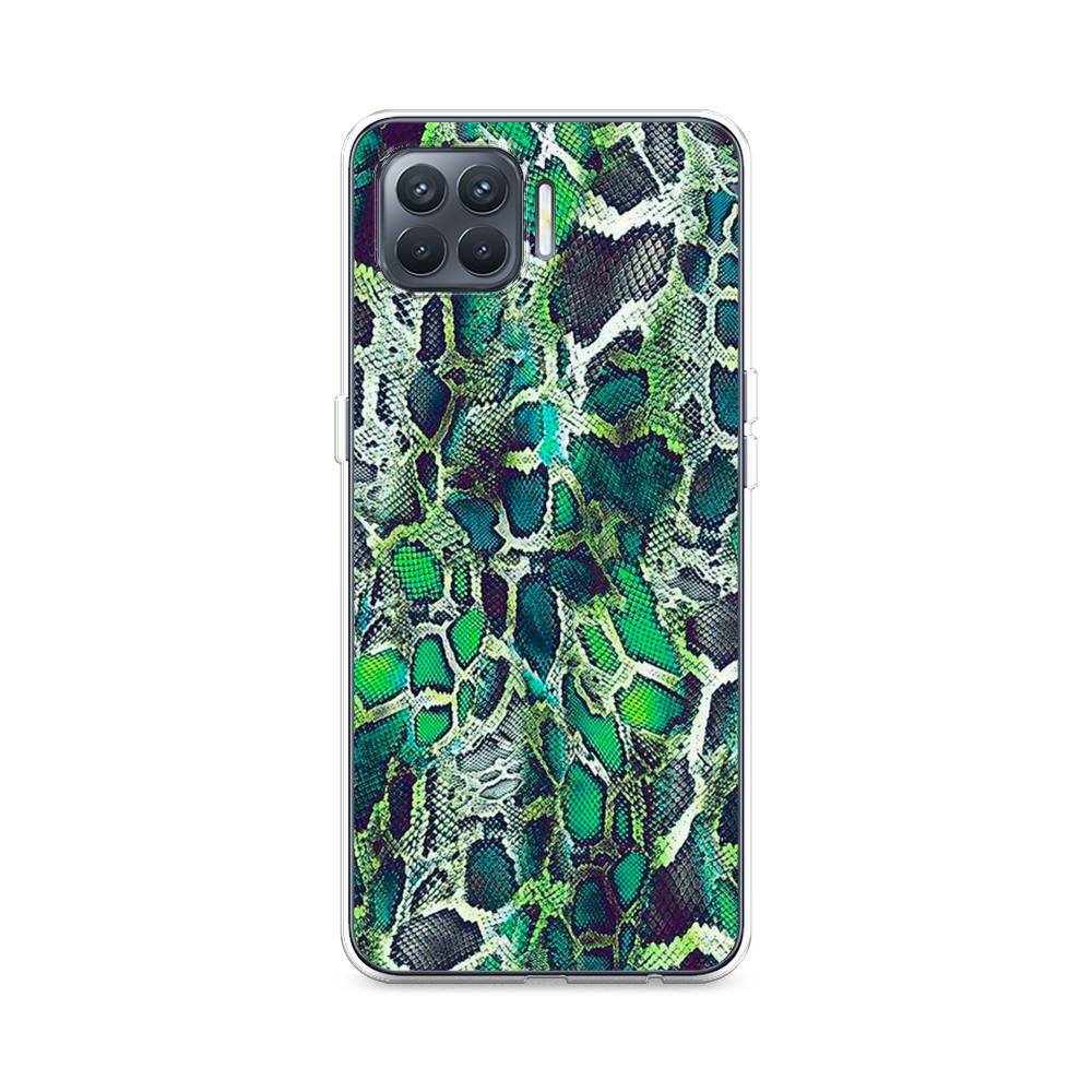 

Чехол Awog на Oppo Reno 4 Lite/A93 "Зеленая кожа змеи", Разноцветный, 254550-3