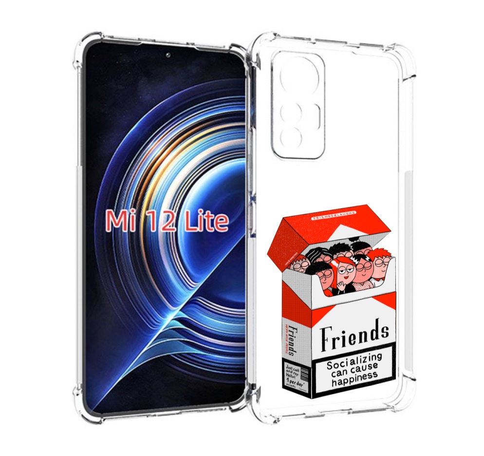 

Чехол MyPads друзья для Xiaomi 12 Lite, Прозрачный, Tocco