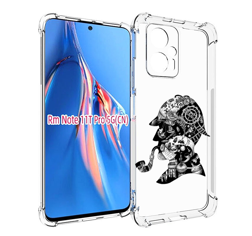 

Чехол MyPads мужчина с трубкой абстракция для Xiaomi Redmi Note 11T Pro / 11T Pro Plus ..., Прозрачный, Tocco