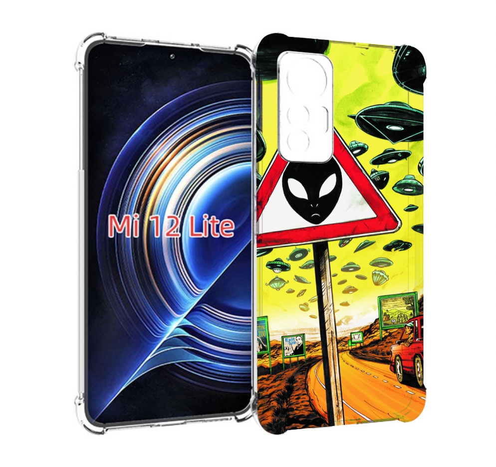 Чехол MyPads дорога к инопланетянам для Xiaomi 12 Lite