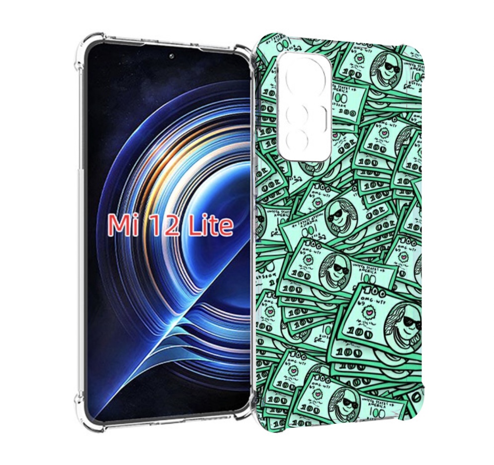 

Чехол MyPads доллары картинка для Xiaomi 12 Lite, Прозрачный, Tocco
