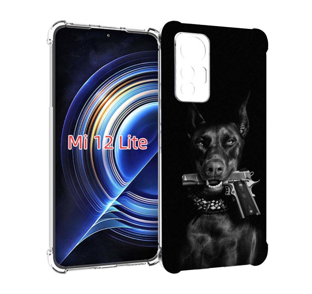 

Чехол MyPads доберман мужской для Xiaomi 12 Lite, Прозрачный, Tocco