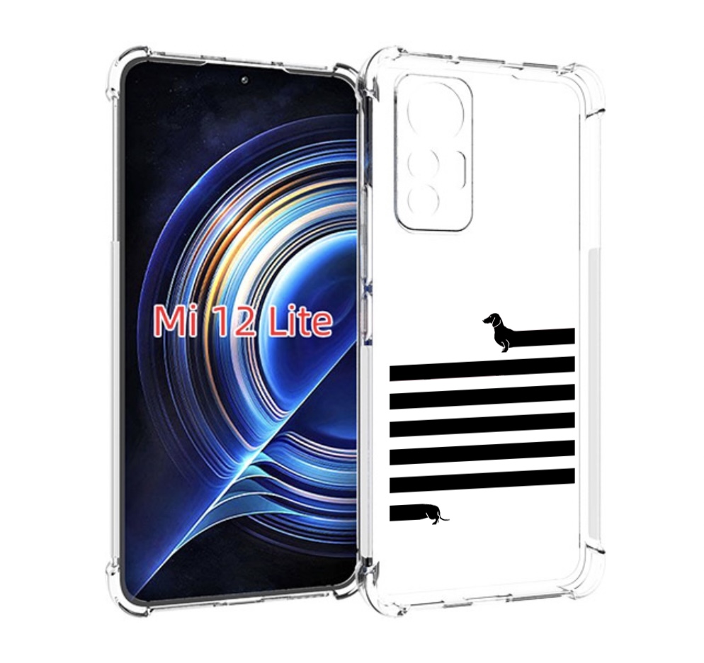 

Чехол MyPads длинная-такса для Xiaomi 12 Lite, Прозрачный, Tocco