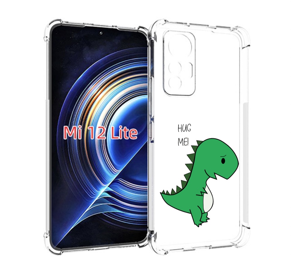 

Чехол MyPads динозаврик для Xiaomi 12 Lite, Прозрачный, Tocco