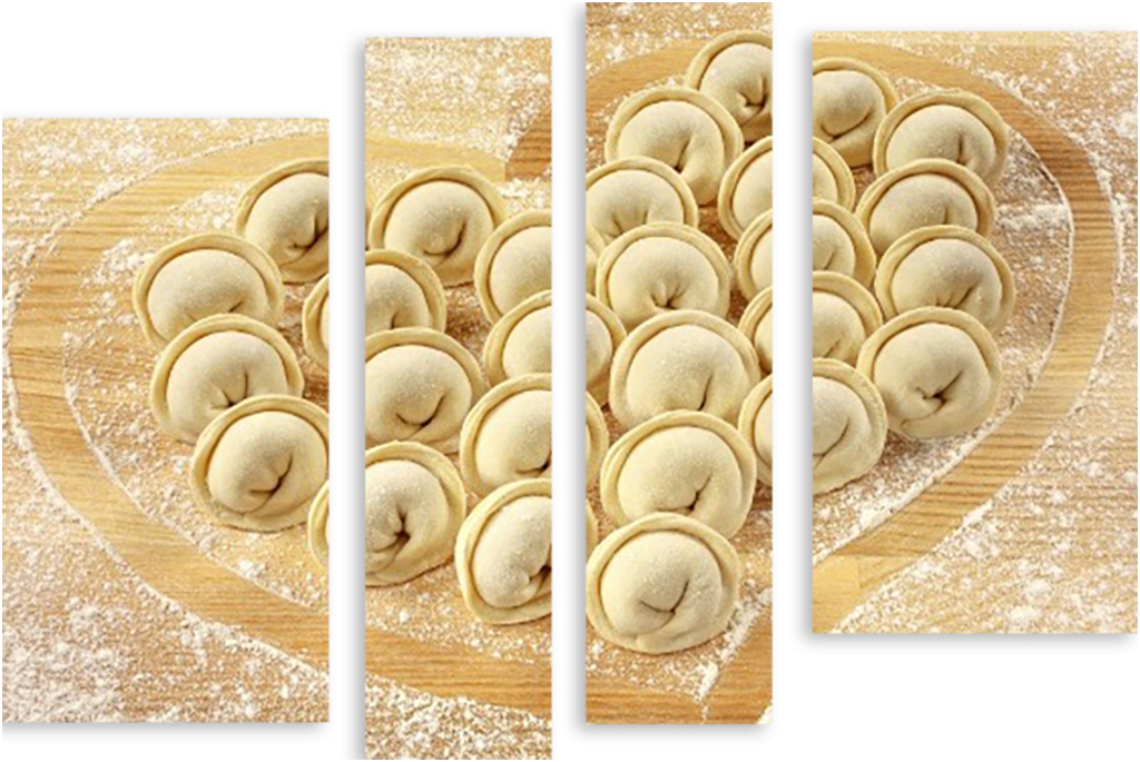 

Картина модульная на холсте Модулка Пельмени 90x67 см, 3362