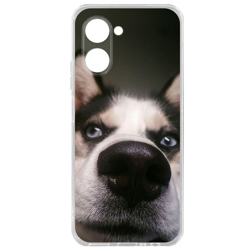 

Чехол-накладка Krutoff Clear Case Нос для Realme C33 2023, Прозрачный