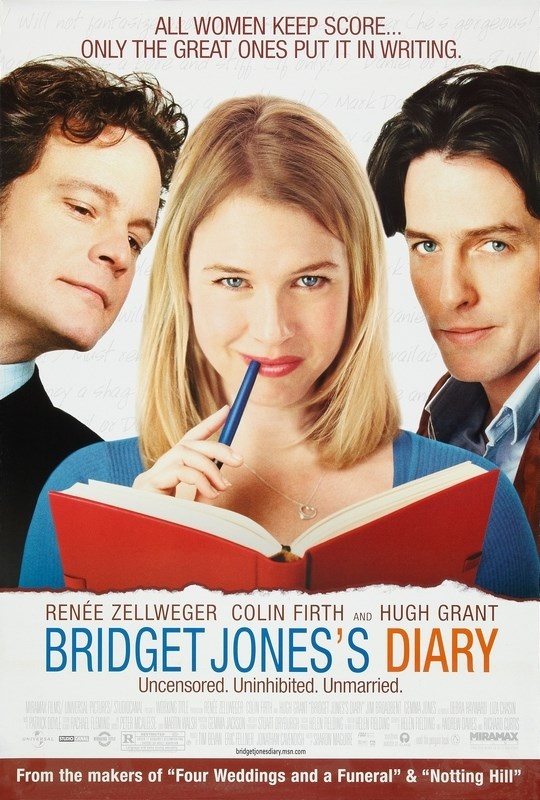 

Постер к фильму "Дневник Бриджет Джонс" (Bridget Jones's Diary) Оригинальный 68,6x101,6 см