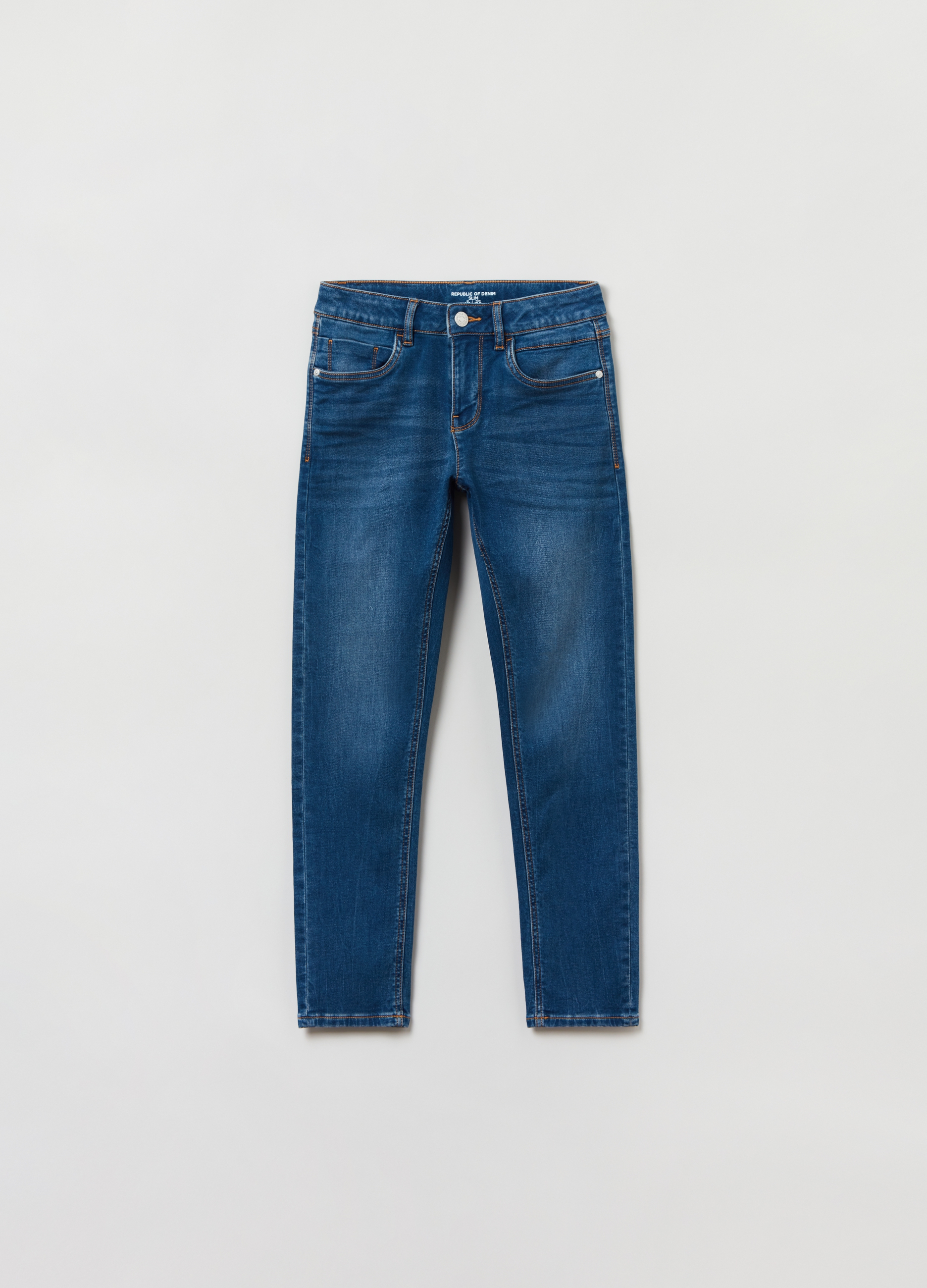Джинсы OVS для мальчиков, синие, 12-13 лет, 1842475 джинсы jogger fit для мальчиков