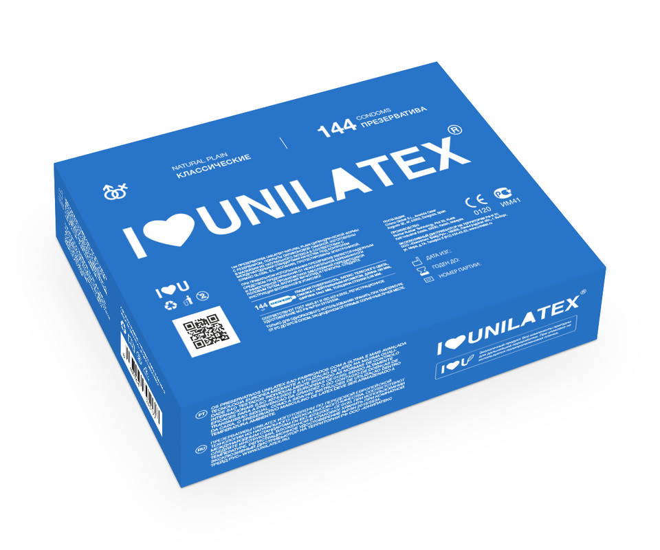 Презервативы Unilatex Natural Plain, 144 шт прозрачный