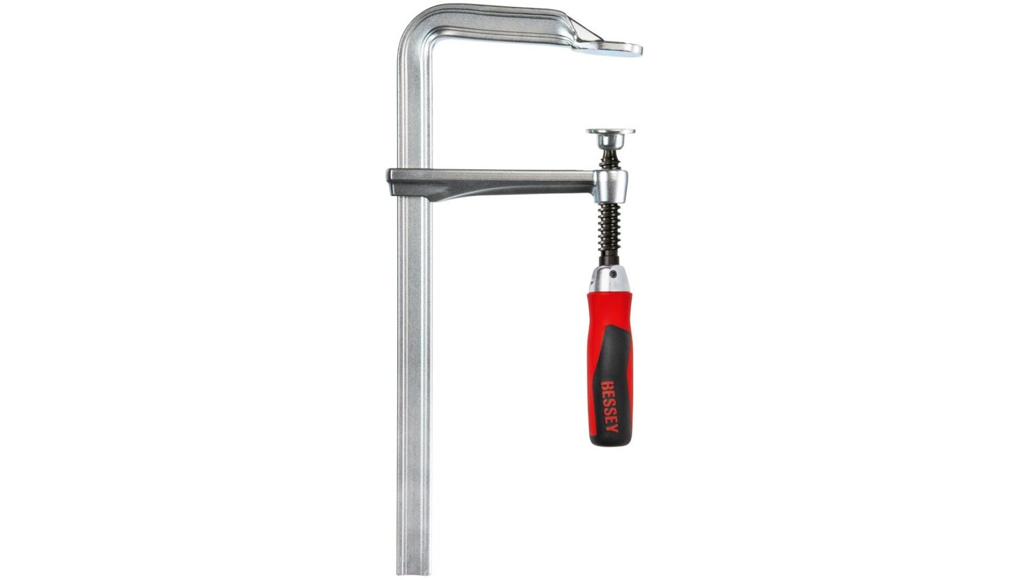 

Струбцина Bessey цельнометаллическая 250/120, 5 кН, складная 2К ручка GZ25KG, BE-GZ25KG
