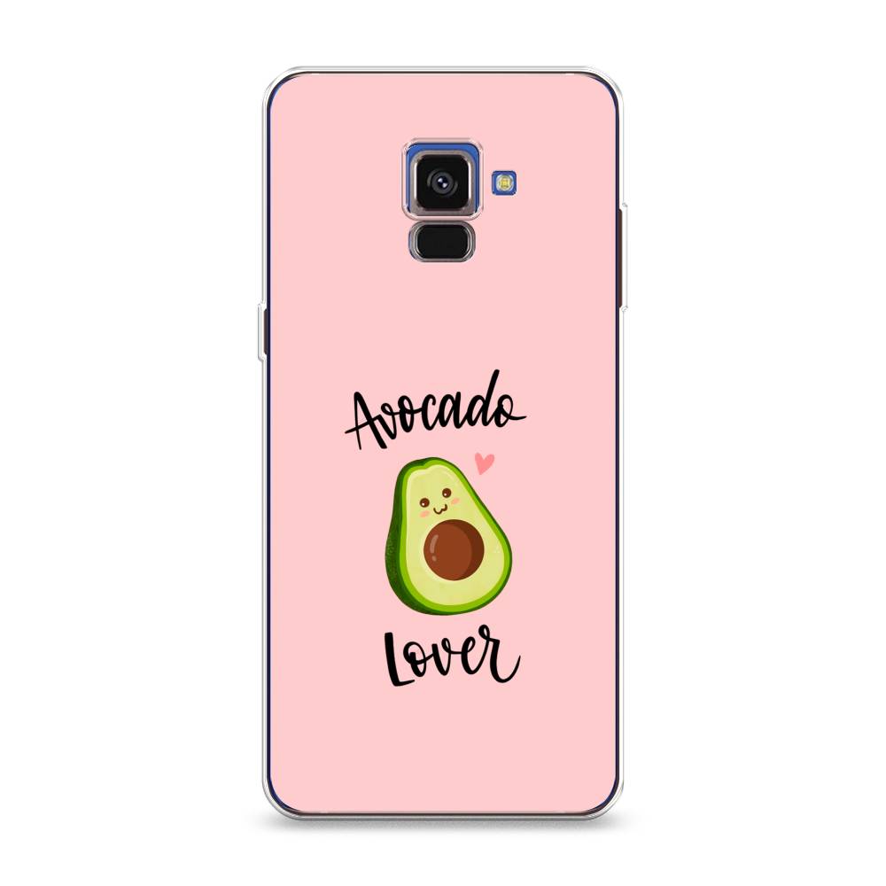 

Чехол на Samsung Galaxy A8 2018 "Avocado lover", Розовый;зеленый, 25450-6