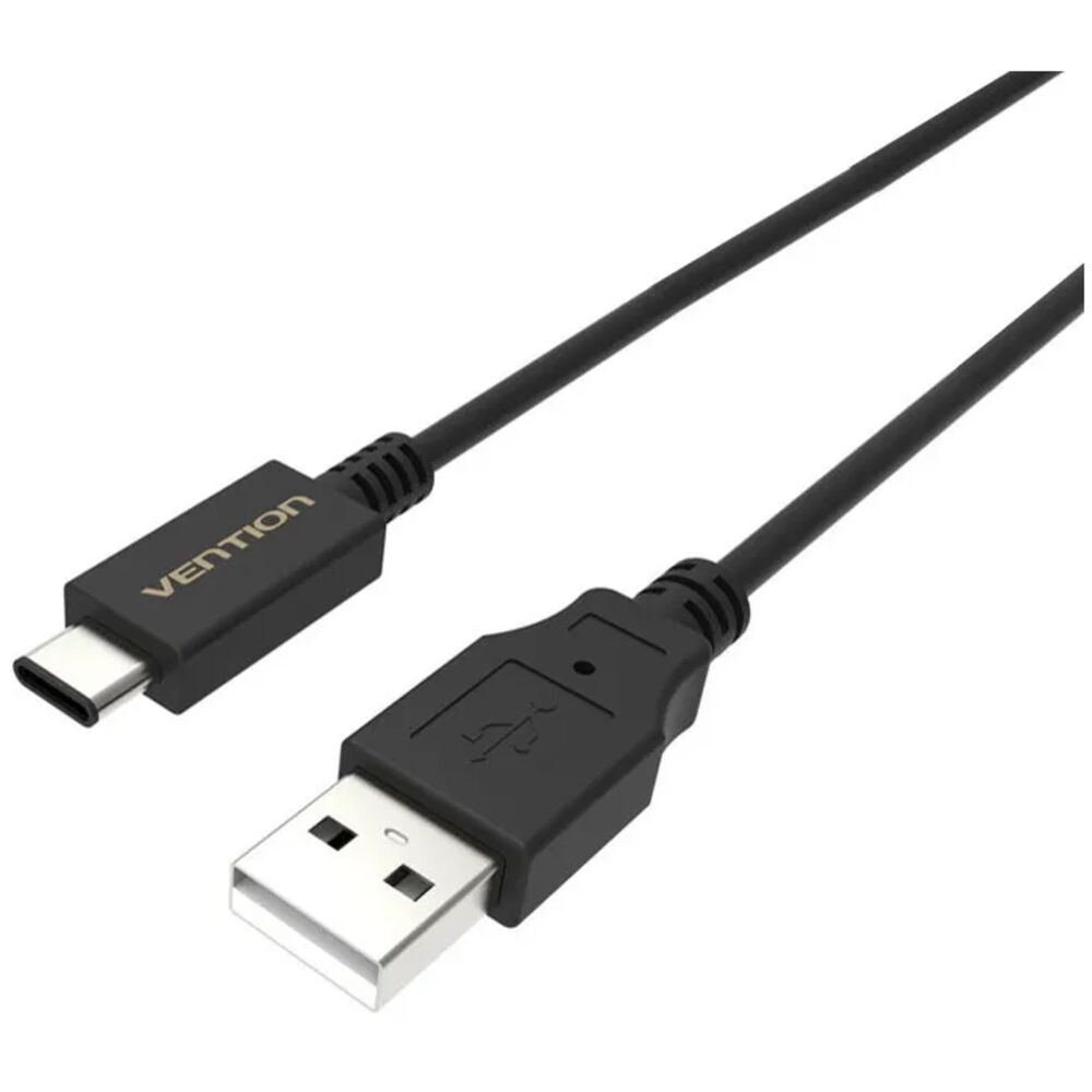 фото Кабель usb - type-c vention 1 м черный