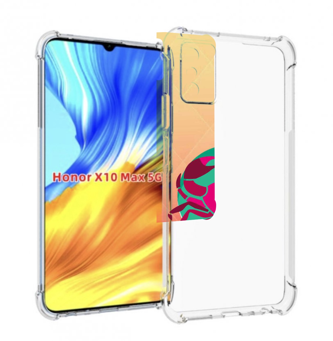 

Чехол MyPads знак зодиака рак 4 для Honor X10 Max, Прозрачный, Tocco