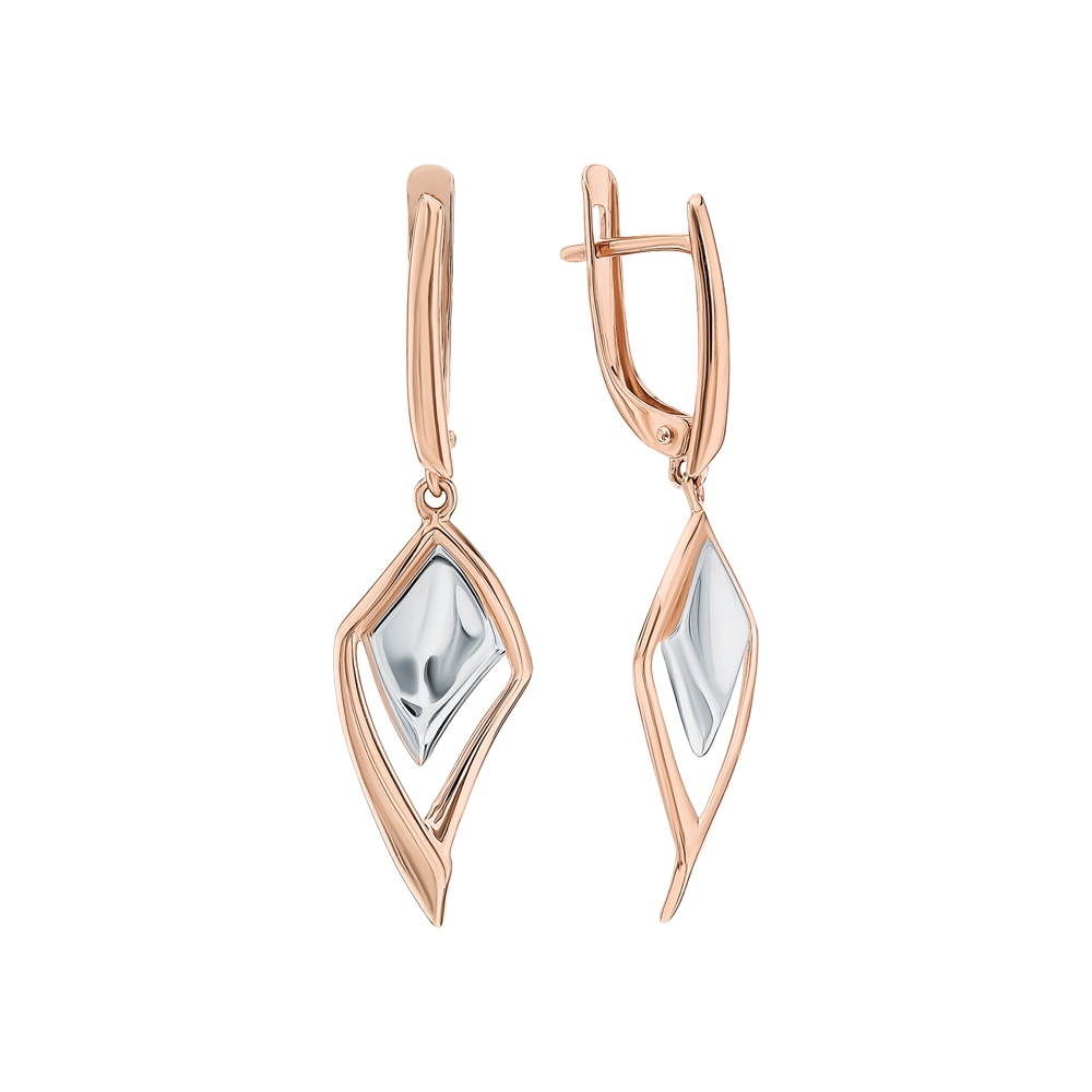 

Серьги из красного золота без вставки Carlin 2000685, 2000685