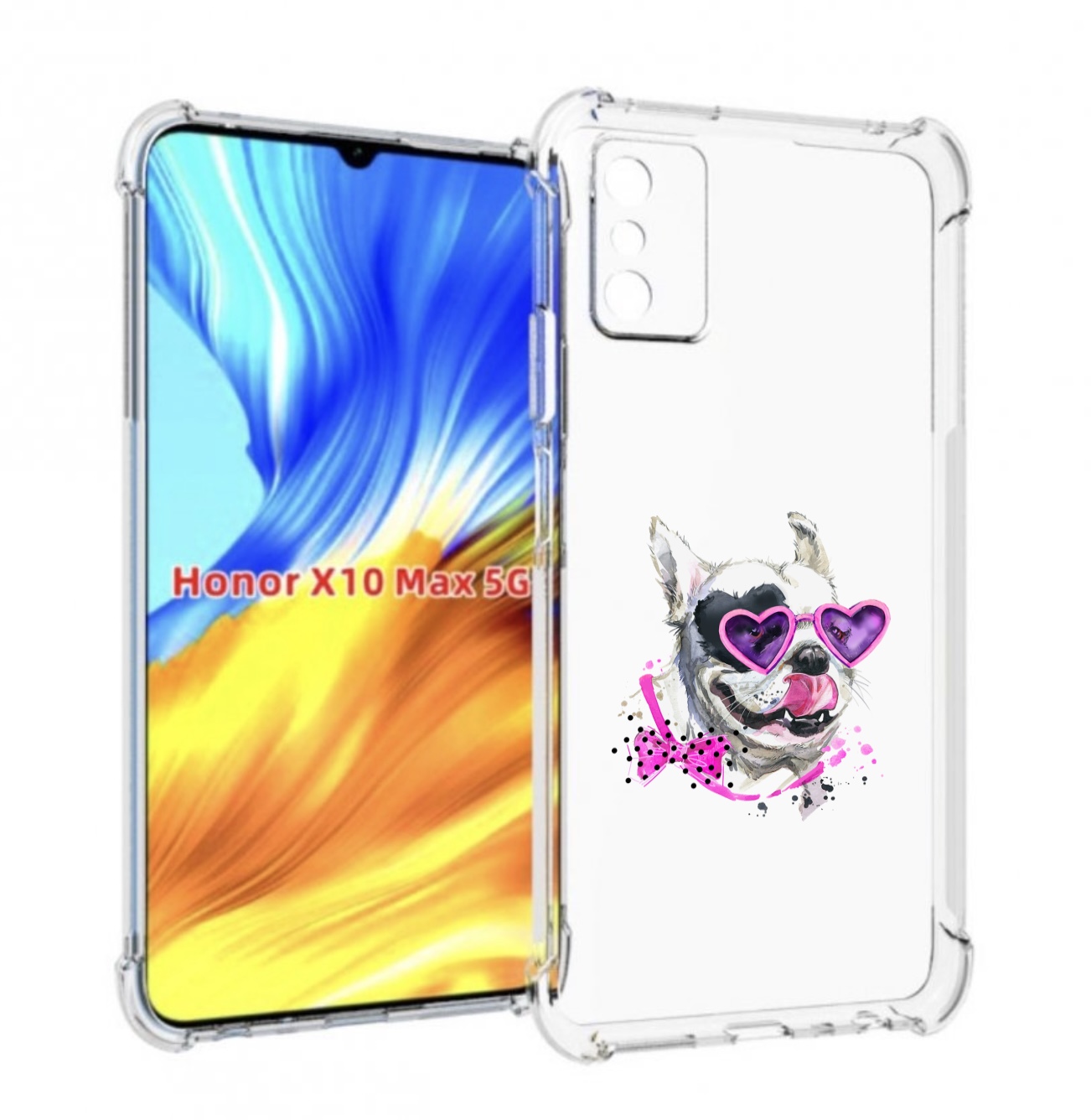 

Чехол MyPads акварельный пёс для Honor X10 Max, Прозрачный, Tocco
