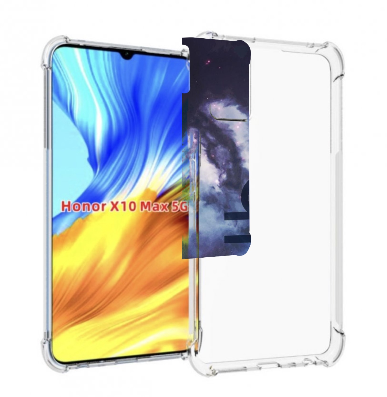 

Чехол MyPads знак зодиака весы 5 для Honor X10 Max, Прозрачный, Tocco