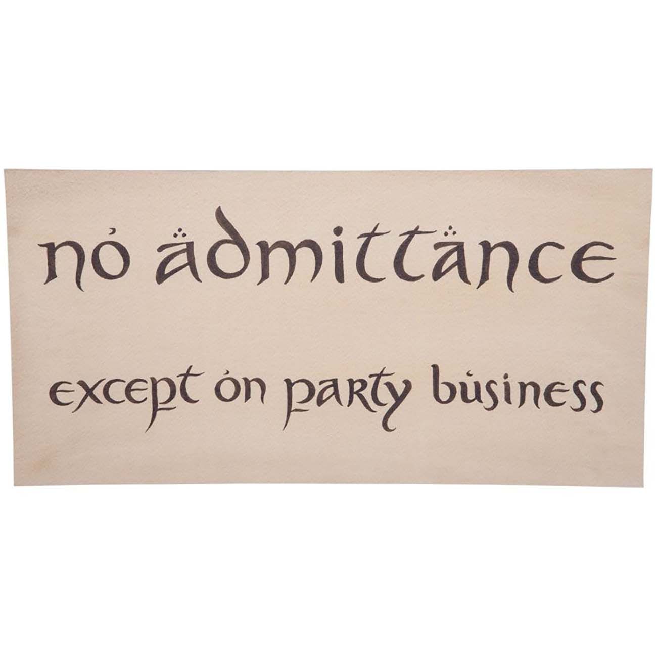 

THE-HOBBIT Sign No Admittance (872801433)
