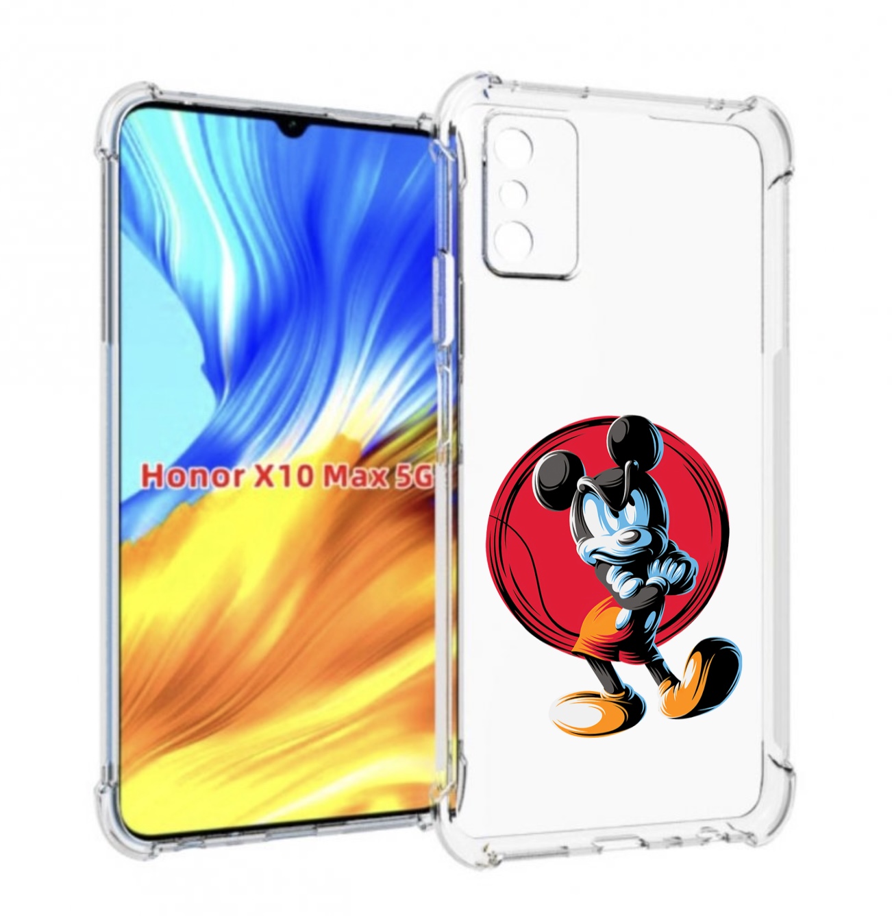 

Чехол MyPads злой-микки для Honor X10 Max, Прозрачный, Tocco