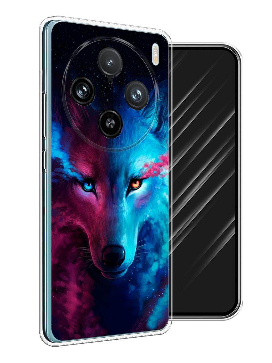 

Чехол Awog на Vivo X100 Pro "Волшебный волк", Голубой;розовый, 2611850-1