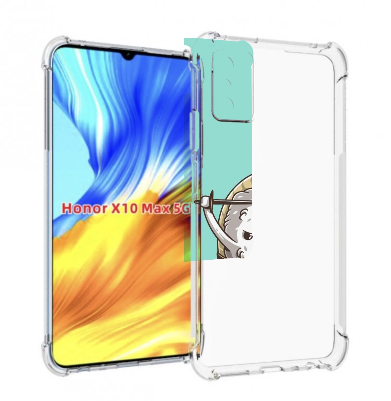 

Чехол MyPads злой суши детский для Honor X10 Max, Прозрачный, Tocco
