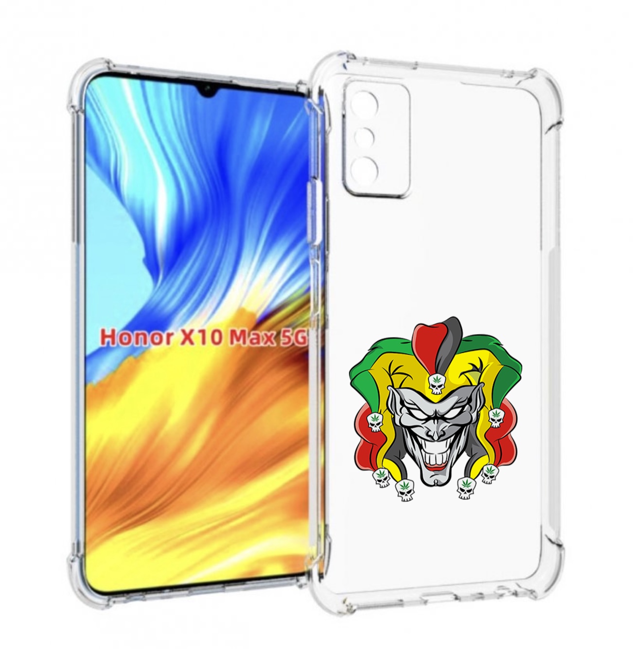 

Чехол MyPads злодей-клоун для Honor X10 Max, Прозрачный, Tocco