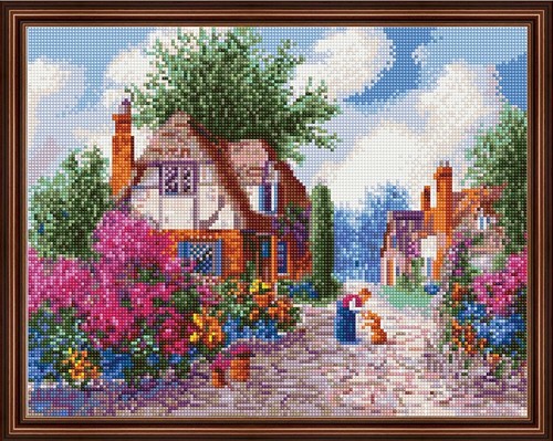 

PaintBoy Алмазная вышивка Цветущая деревушка VA492, 40x50 см