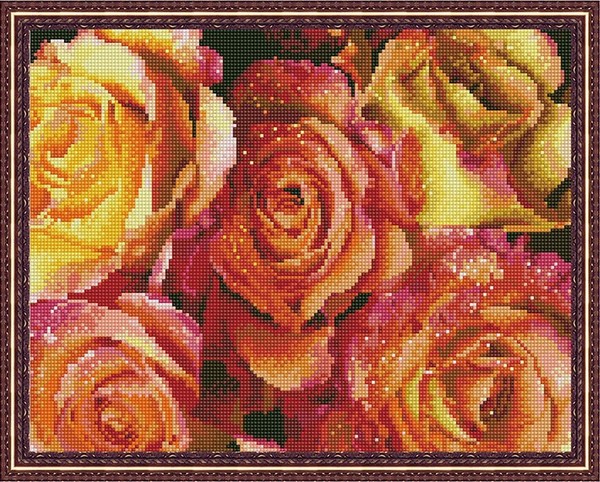 

PaintBoy Алмазная вышивка Бутоны роз VA448, 40x50 см
