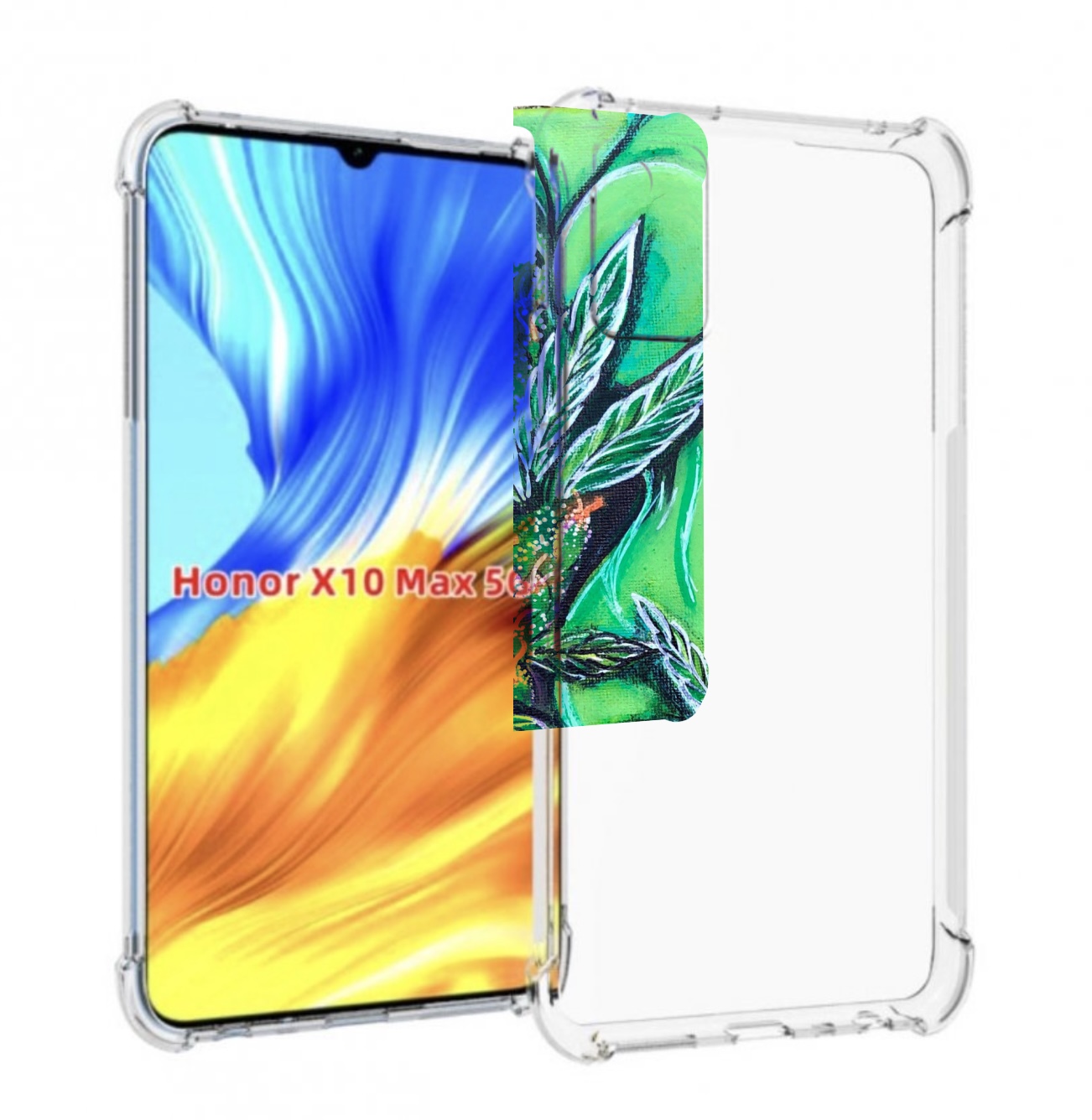 

Чехол MyPads зеленая девушка для Honor X10 Max, Прозрачный, Tocco