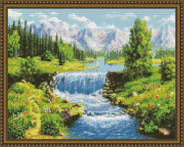 

PaintBoy Алмазная вышивка Река в тайге VA395, 40x50 см