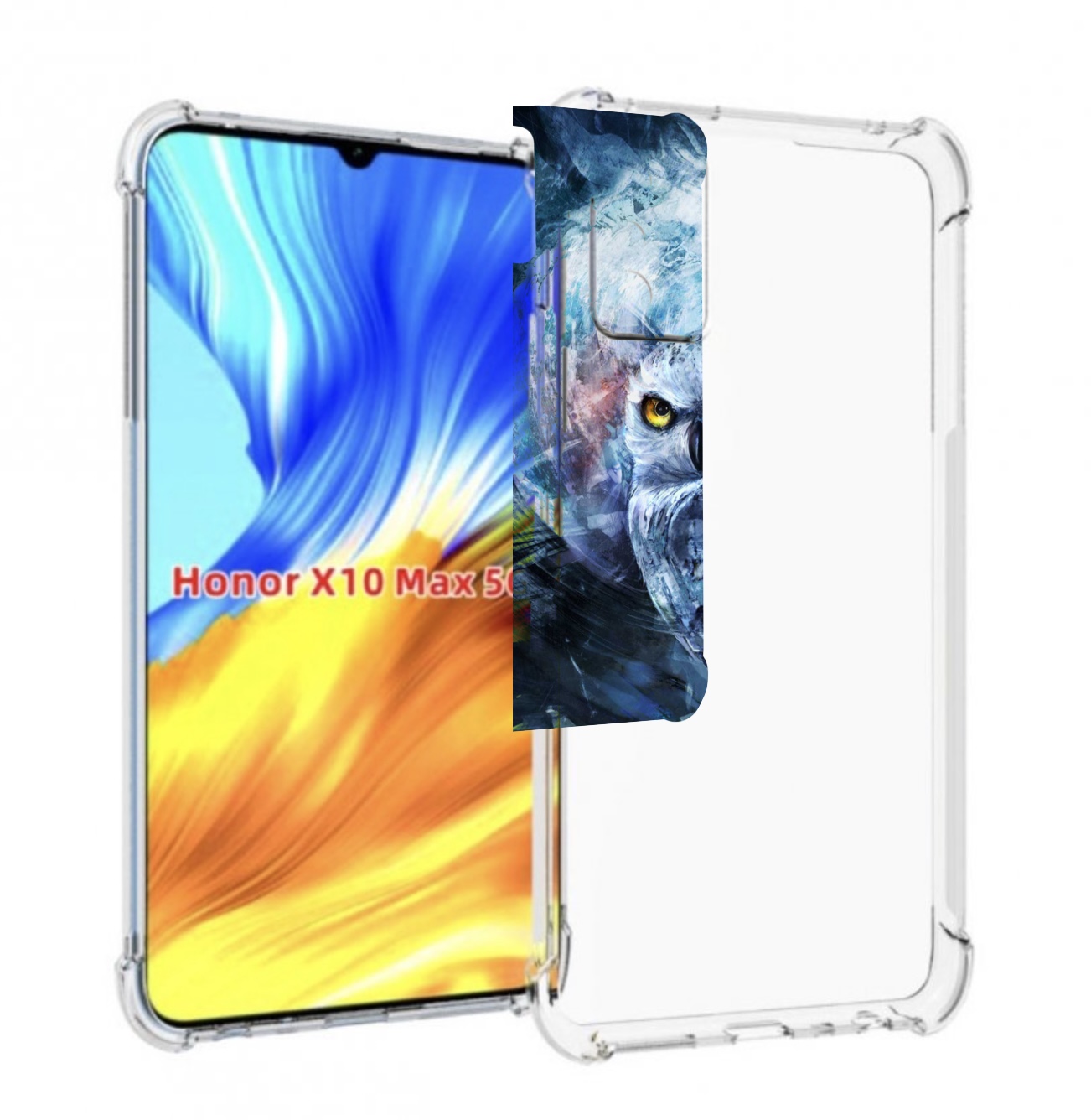 

Чехол MyPads замороженная-сова для Honor X10 Max, Прозрачный, Tocco