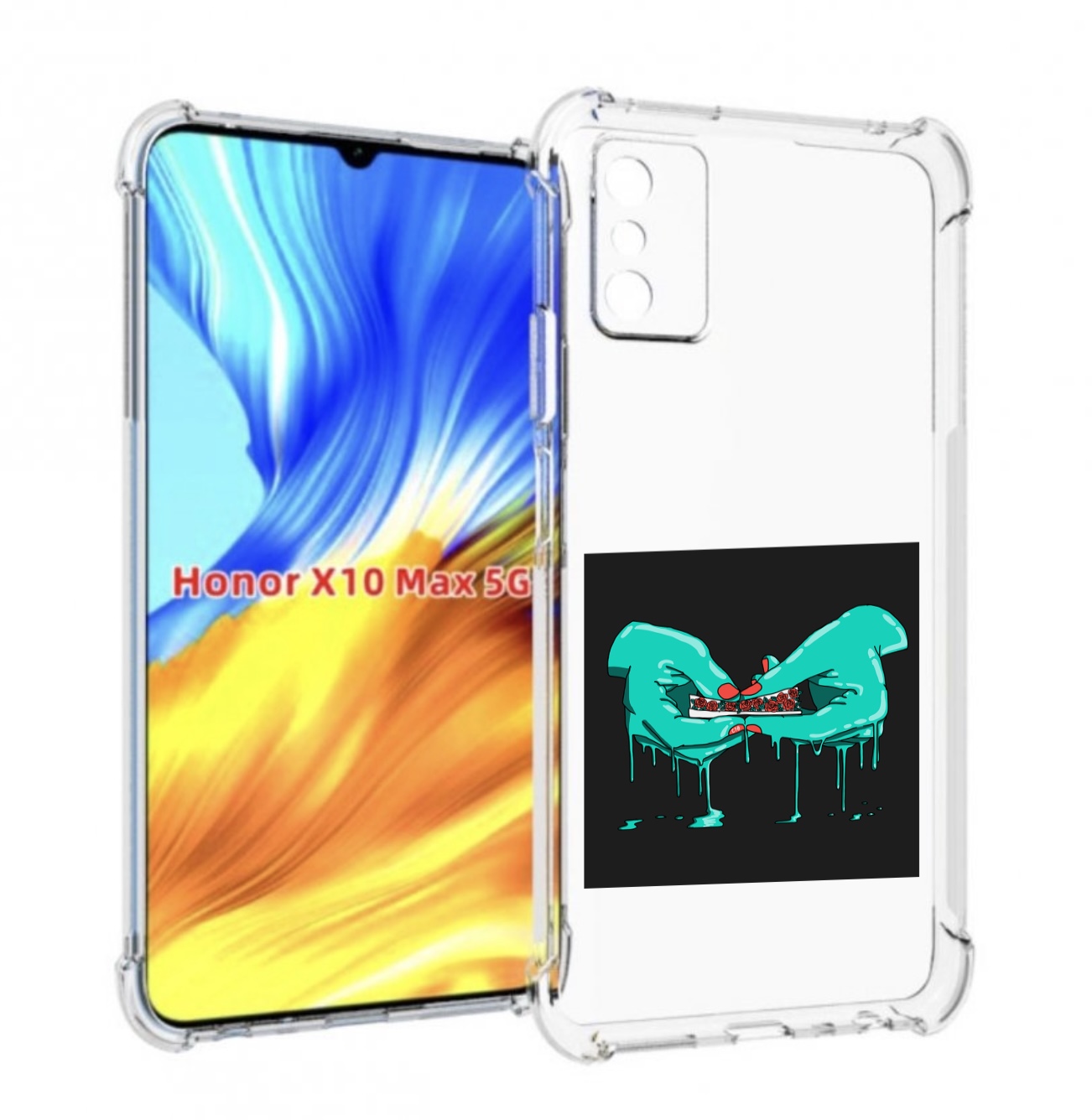 

Чехол MyPads закручиваю-розочки для Honor X10 Max, Прозрачный, Tocco