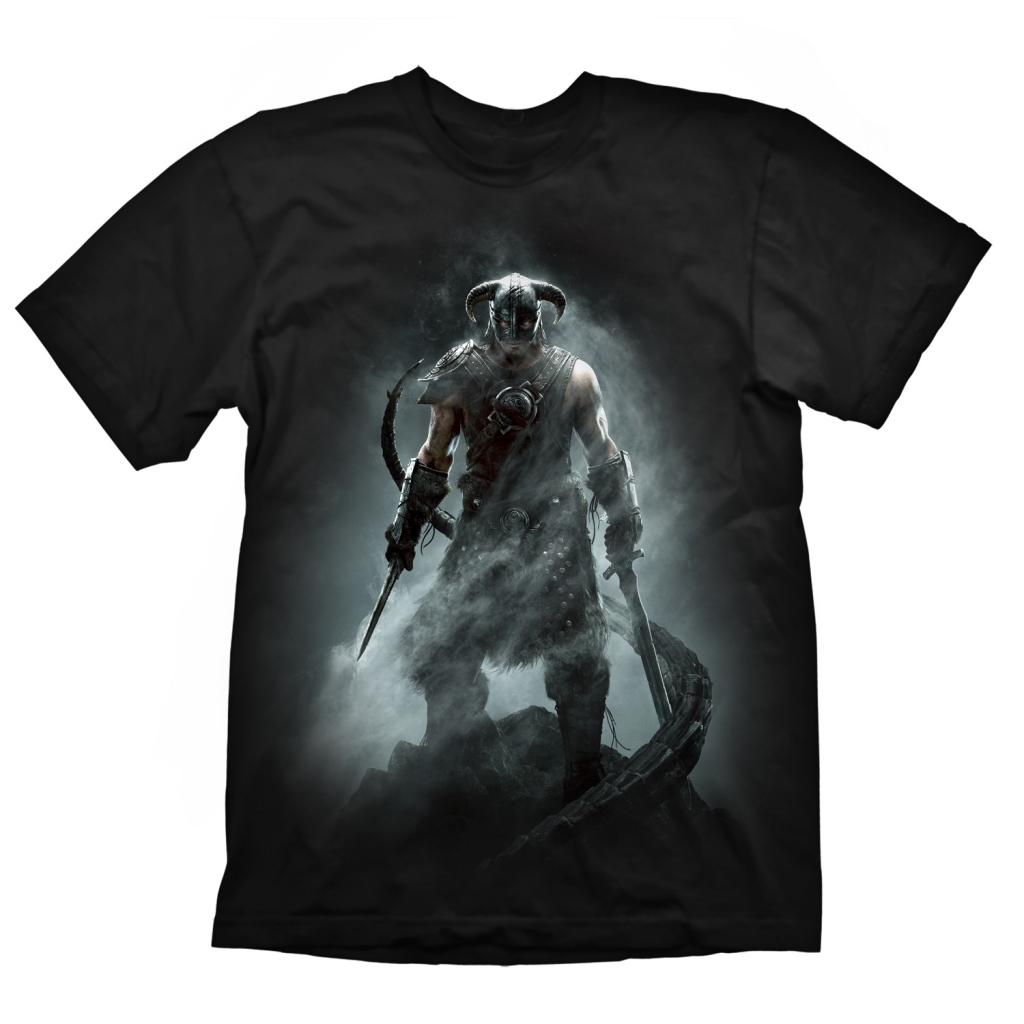 

Футболка мужская Gaya Entertainment Skyrim Dragonborn черная M, Skyrim Dragonborn
