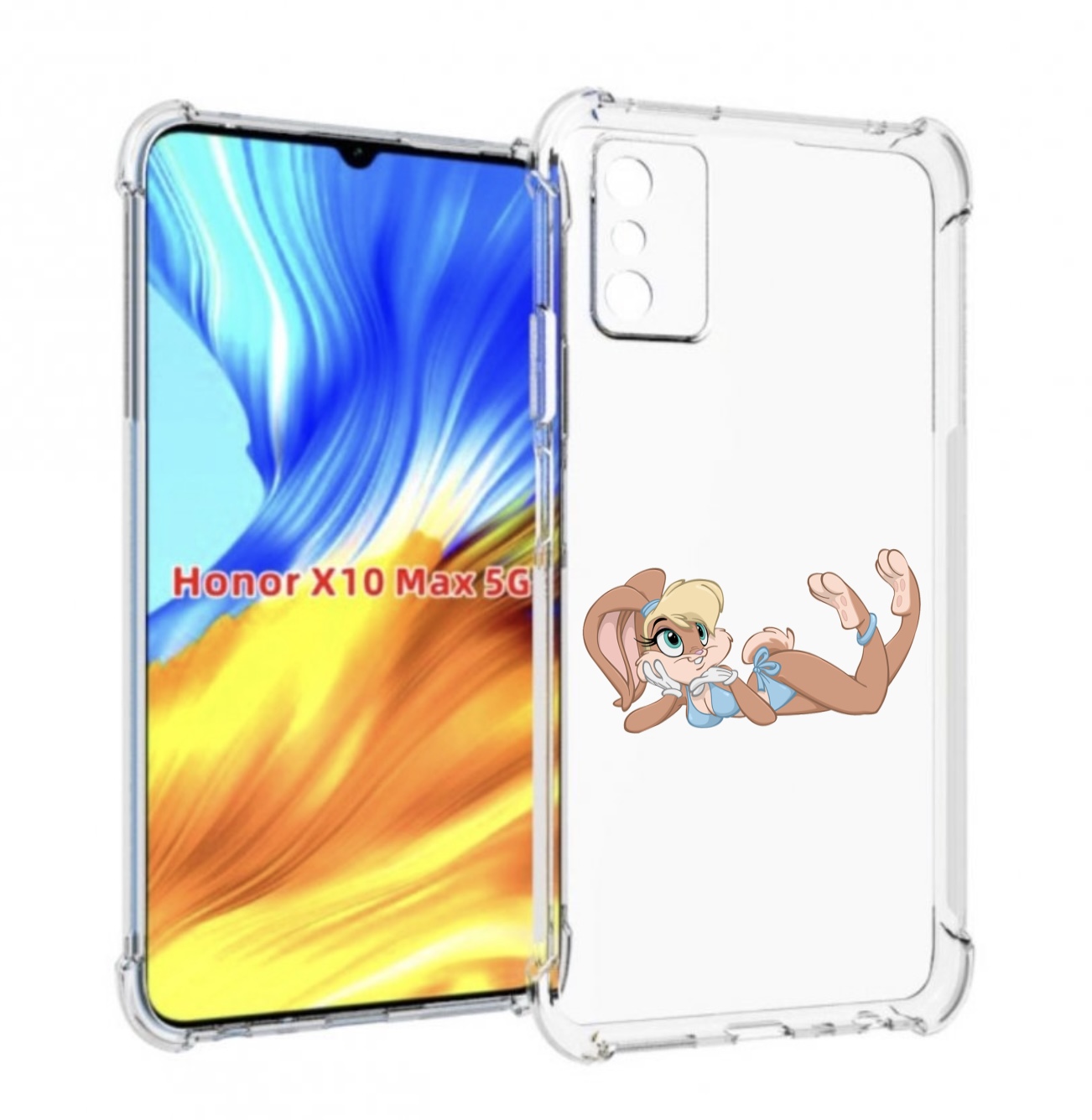 

Чехол MyPads зайка-в-купальнике для Honor X10 Max, Прозрачный, Tocco