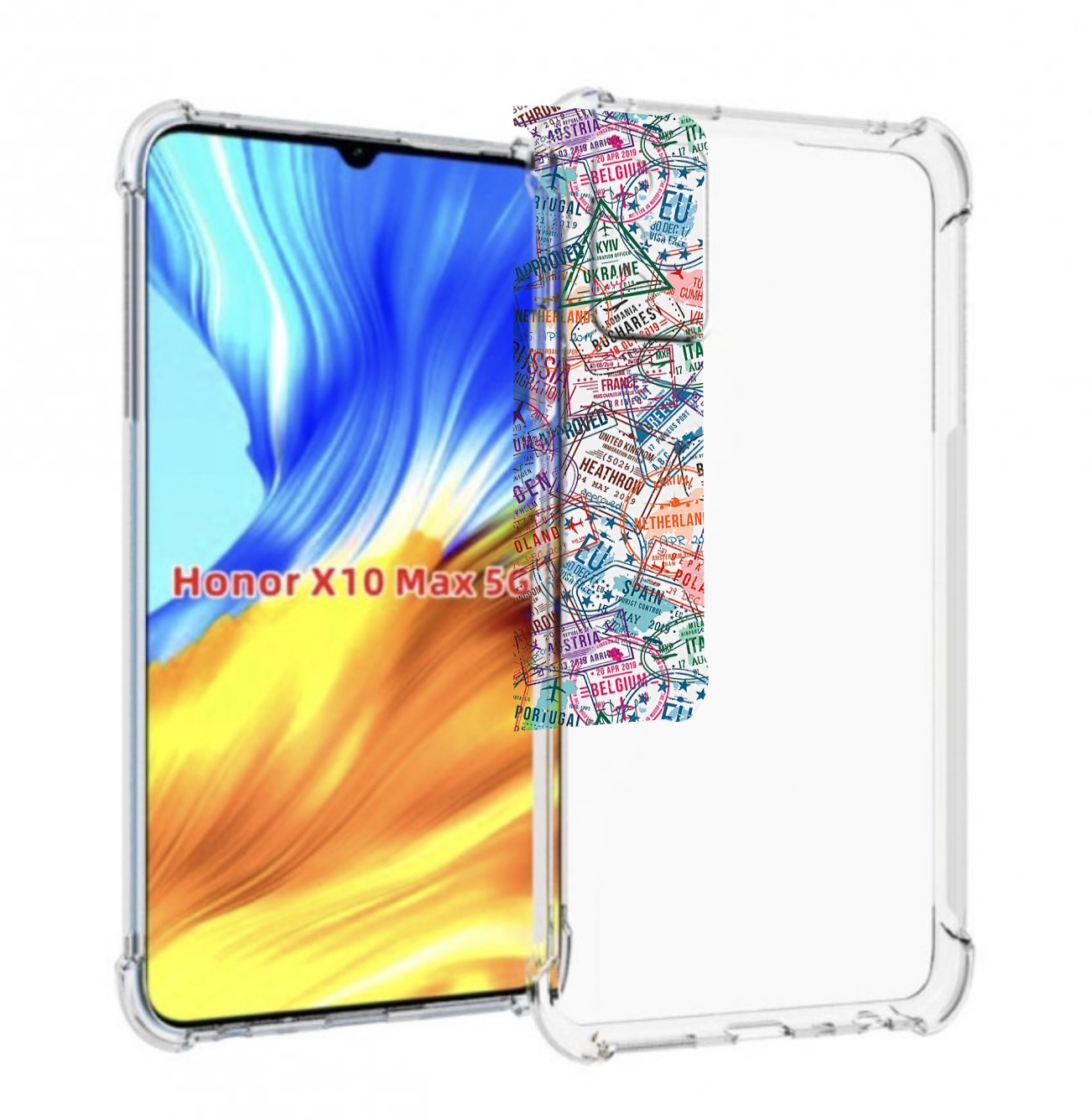 

Чехол MyPads загранчехол для Honor X10 Max, Прозрачный, Tocco