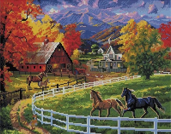 

PaintBoy Алмазная вышивка Осенняя идиллия UA398, 40x50 см