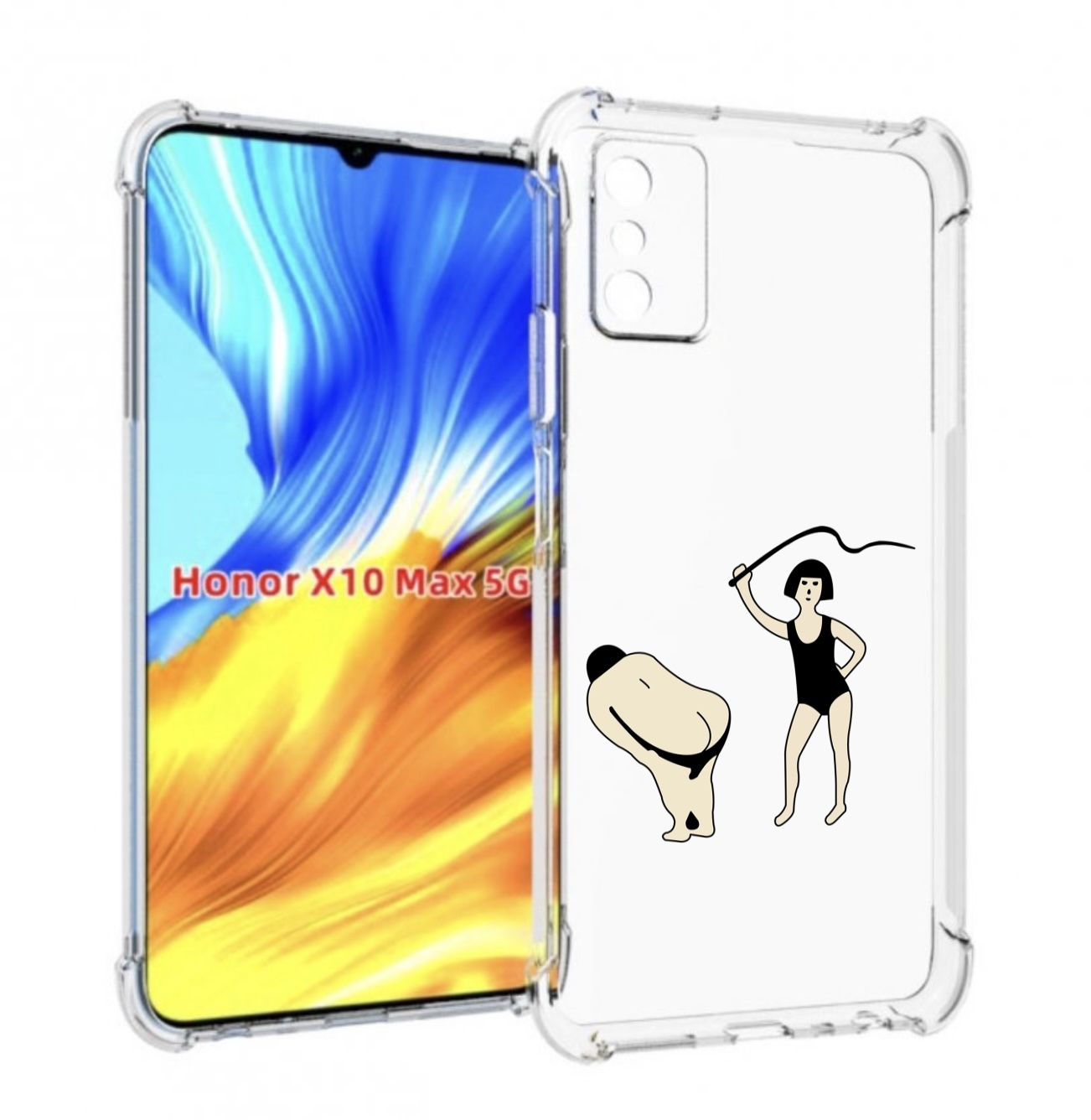 

Чехол MyPads женщина-наказывает для Honor X10 Max, Прозрачный, Tocco