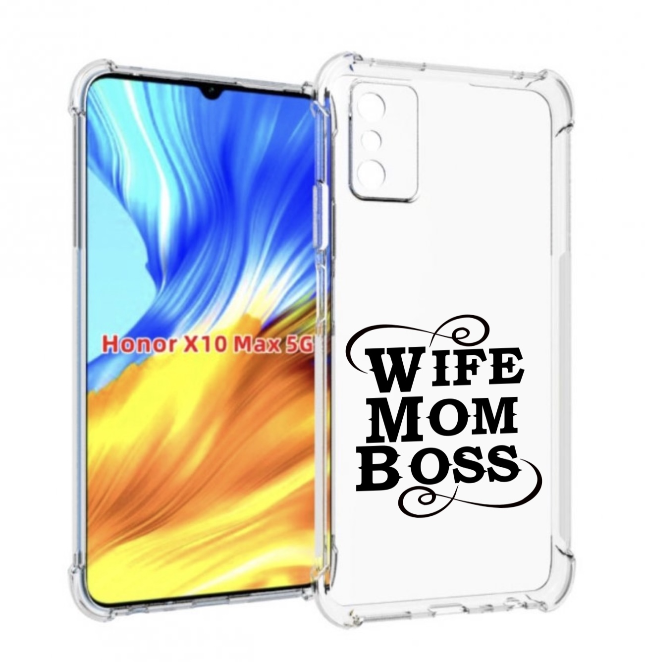 

Чехол MyPads жена-мама-босс для Honor X10 Max, Прозрачный, Tocco
