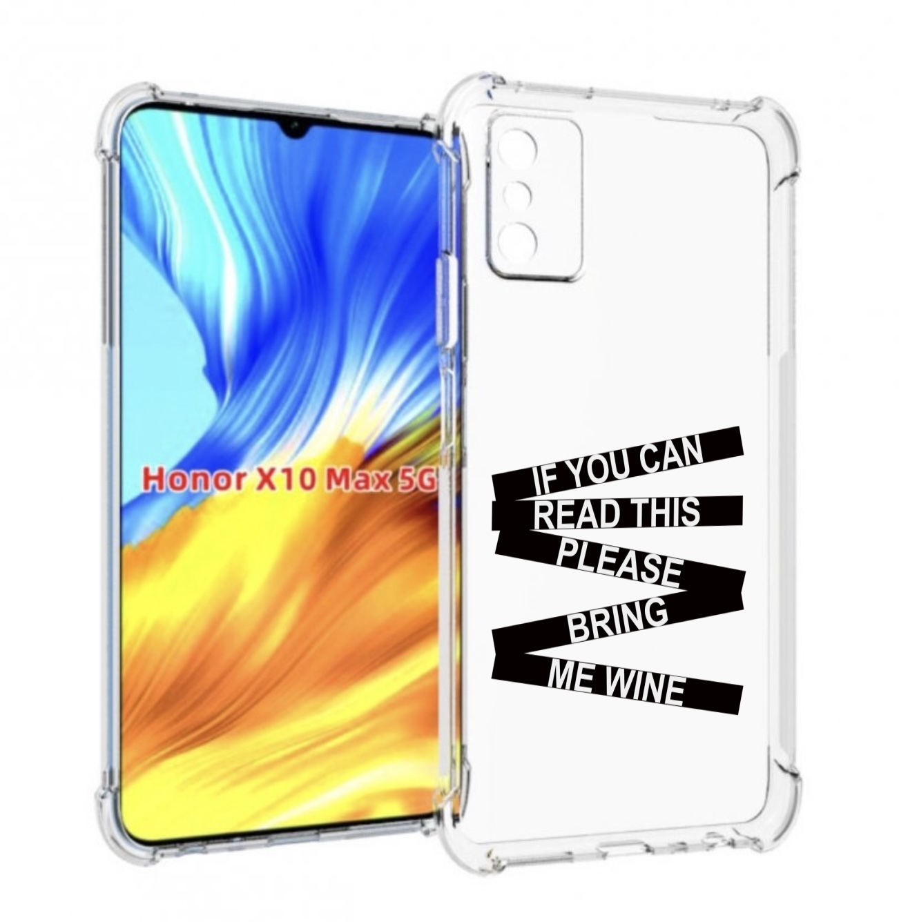 

Чехол MyPads если-ты-можешь-прочитать-это для Honor X10 Max, Прозрачный, Tocco