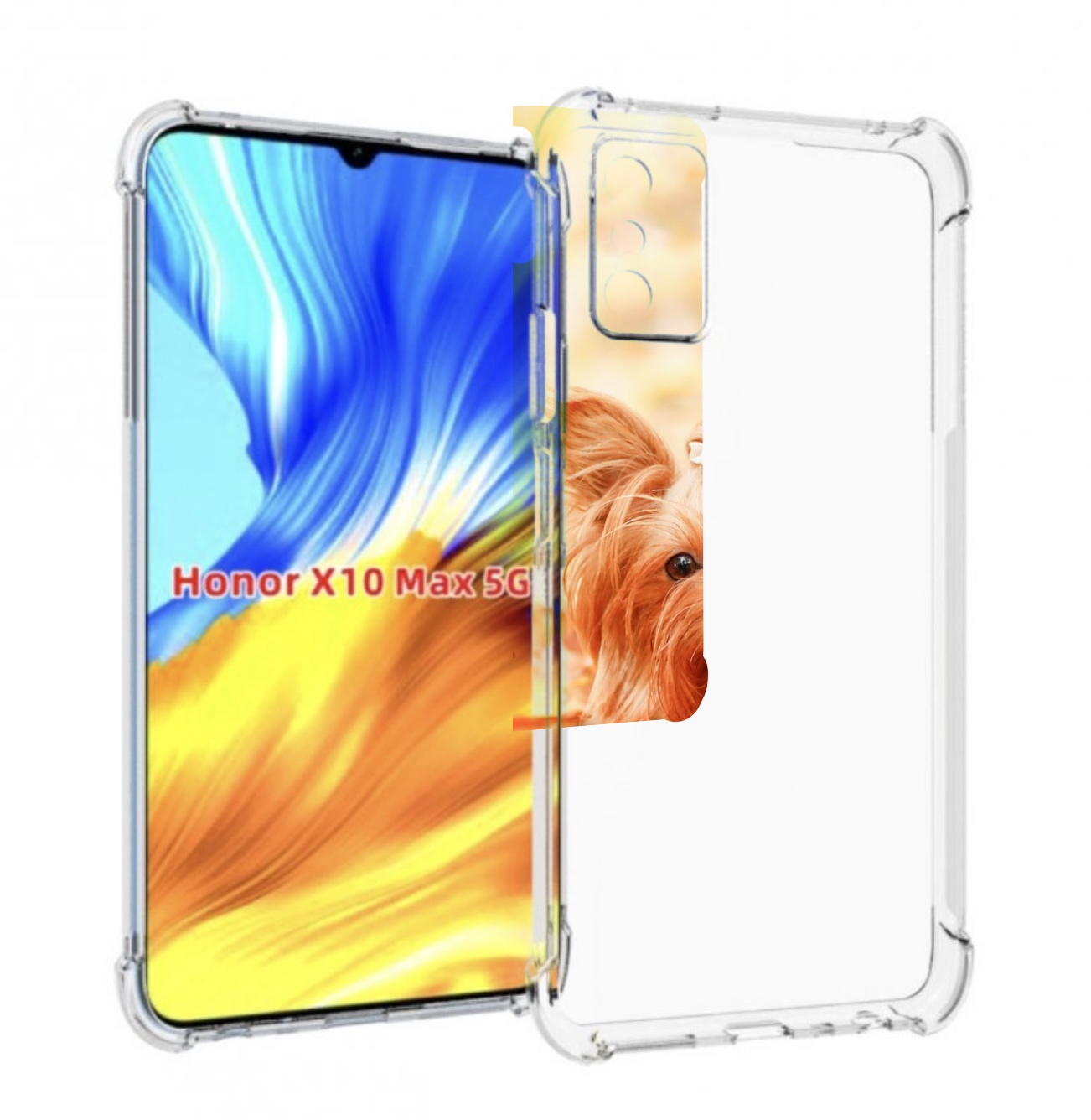 

Чехол MyPads еркширдскии терьер иорк для Honor X10 Max, Прозрачный, Tocco