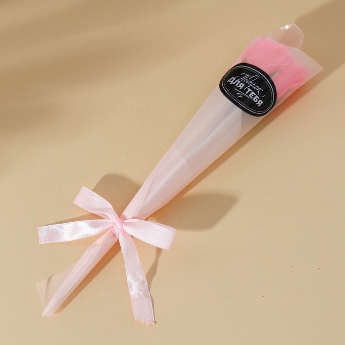 Мыло твёрдое лепестковое «Подарок для тебя», 1 шт, 10 гр, цвет нежно-розовый, 8 Марта, Чистое счастье  - Купить